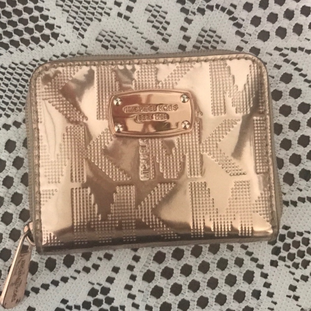 Michael Michael Kors Jet Set rose gold wallet